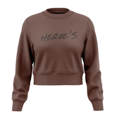 MOLETOM FEMININO HEROES WAVE COCOA