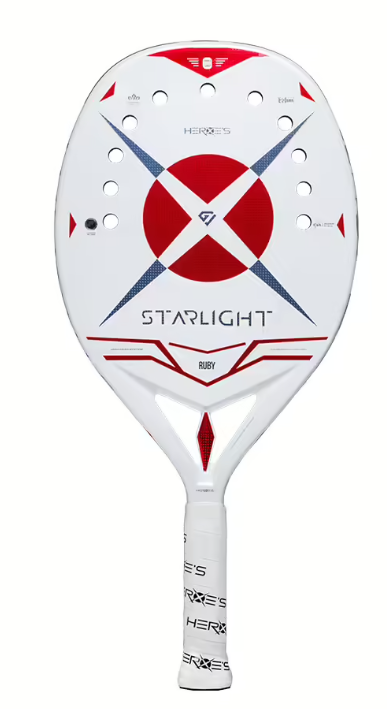 RAQUETE HEROE'S STARLIGHT RUBY C/ TRATAMENTO GLIPPER - GIULIA GASPARRI & NINNY VALENTINI