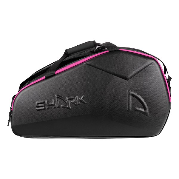 RAQUETEIRA SHARK PRETA E PINK