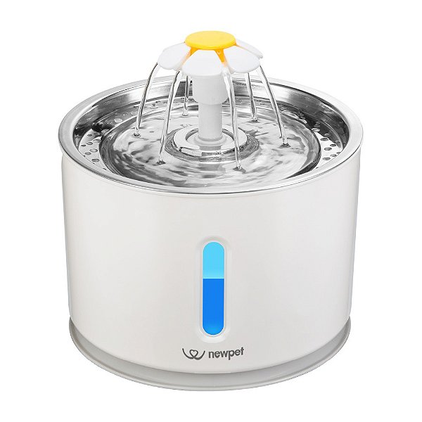 Fonte de Água para Gatos Automática Flor NewPet 2,5 litros