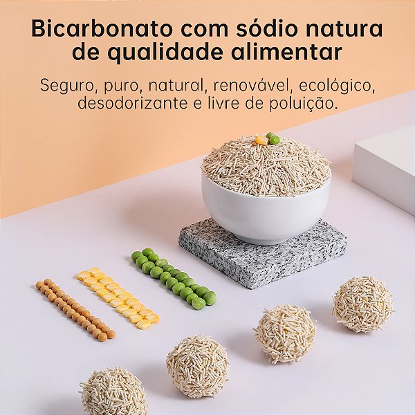 Areia de Tofu para Caixas de Areia Inteligentes Newpet - 2,5kg