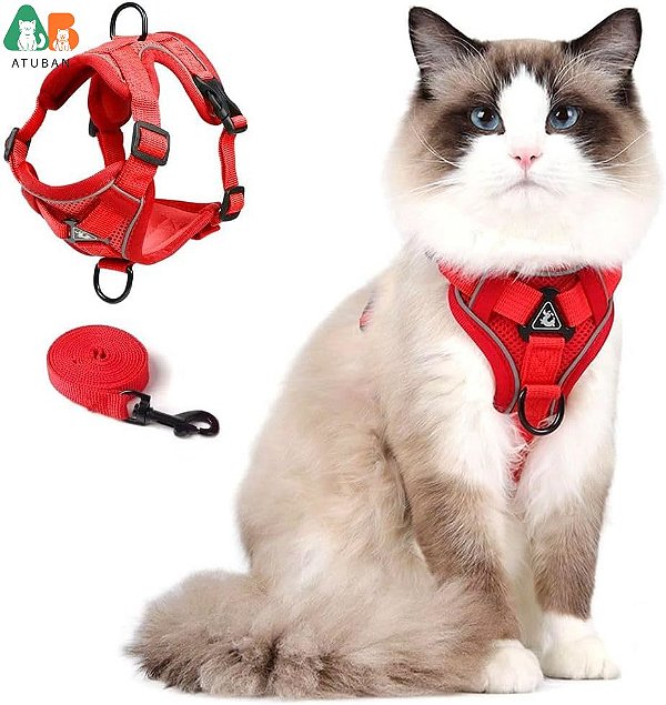 Coleira Peitoral para Gatos Ajustável