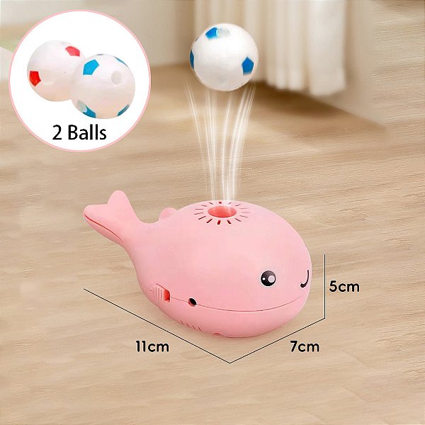 Baleia com Bola Flutuante Brinquedo Interativo Elétrico para Gatos