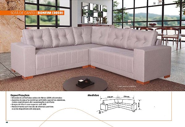 Sofá de Canto Bonfim (3059)