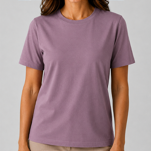 Blusa Malva Lisa Básica Feminina Algodão