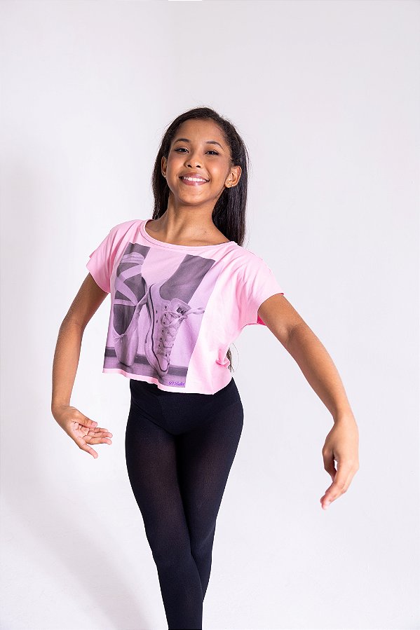 Blusa malha cropped