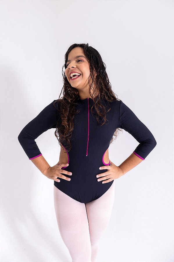 Collant Alicia Preto com Escândalo (vinho)