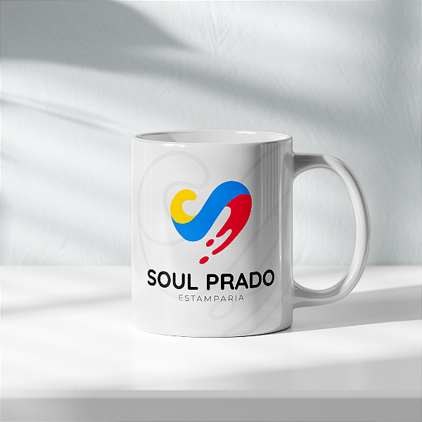 Caneca de Cerâmica Branca - Sua Arte em Destaque