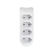 TOMADA BARRA QUADR BRANCO PLUSIE 10A