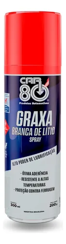 GRAXA LITIO SPRAY BRANCA 300ML - 80 CAR