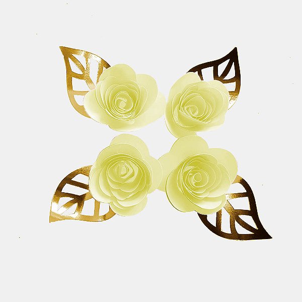 Mini rosas de papel