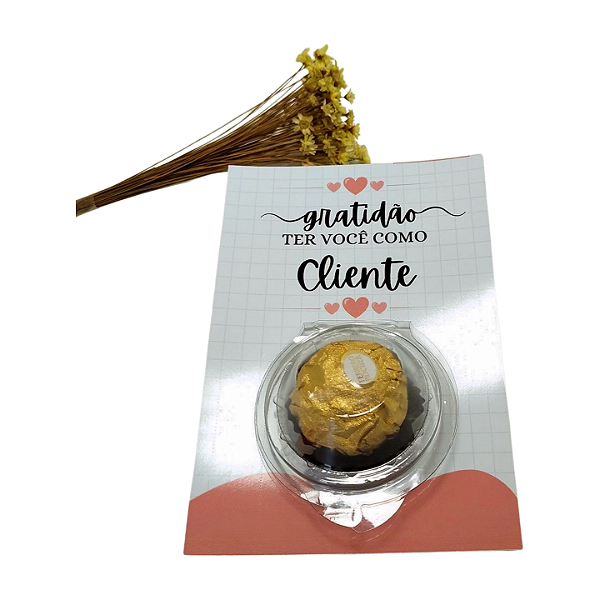 Cartão gratidão com Blister