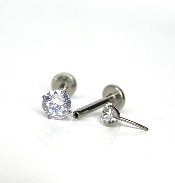 Labret Ponto de Luz Branca