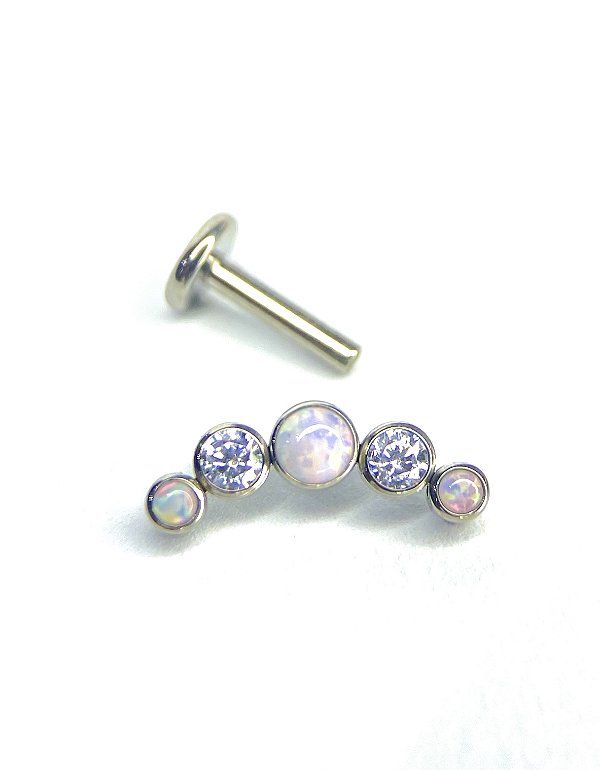 Labret Cluster 5 pedras