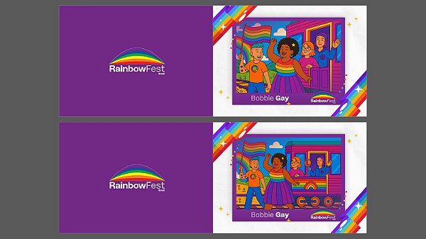 BOBBIE GAY | LIVRO DE COLORIR | RAINBOW FEST