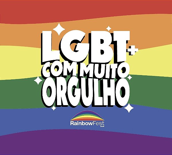 ÍMÃ DE GELADEIRA - RAINBOW FEST - ORGULHO LGBT