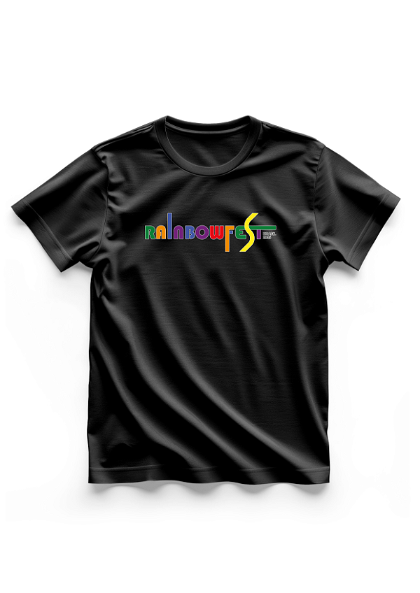 CAMISETA 100% algodão - RAINBOWFEST 2025