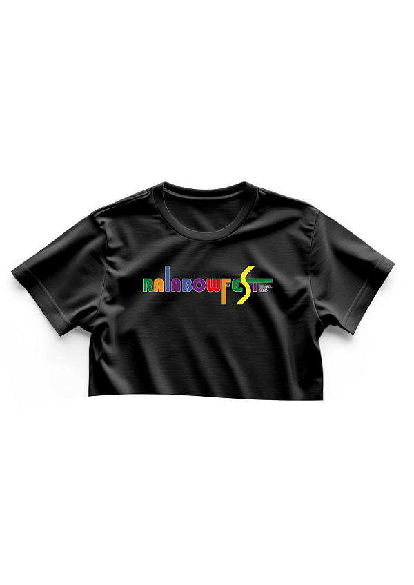 CROPED 100% algodão - RAINBOWFEST 2025