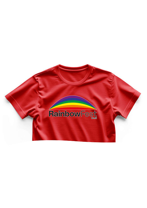 CROPED 100% algodão - RAINBOWFEST BRASIL