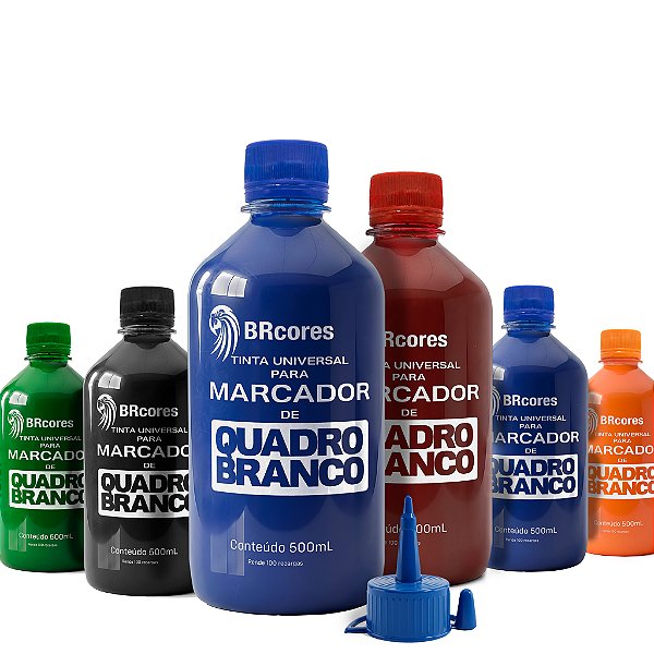 KIT - 2 Tintas 500ML para Marcador de Quadro Branco