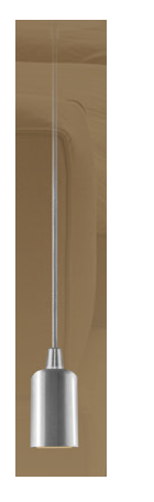 PENDENTE SLIM ALUMINIO PRATA CABO TECIDO