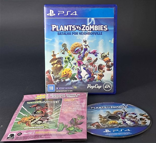 PLANTS VS. ZOMBIES: BATALHA POR NEIGHBORVILLE - PS4 - SEMINOVO
