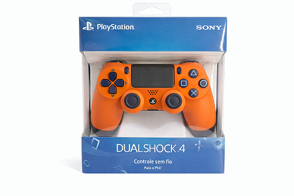 DUALSHOCK 4 SUNSET ORANGE - COMPATIVEL - PS4