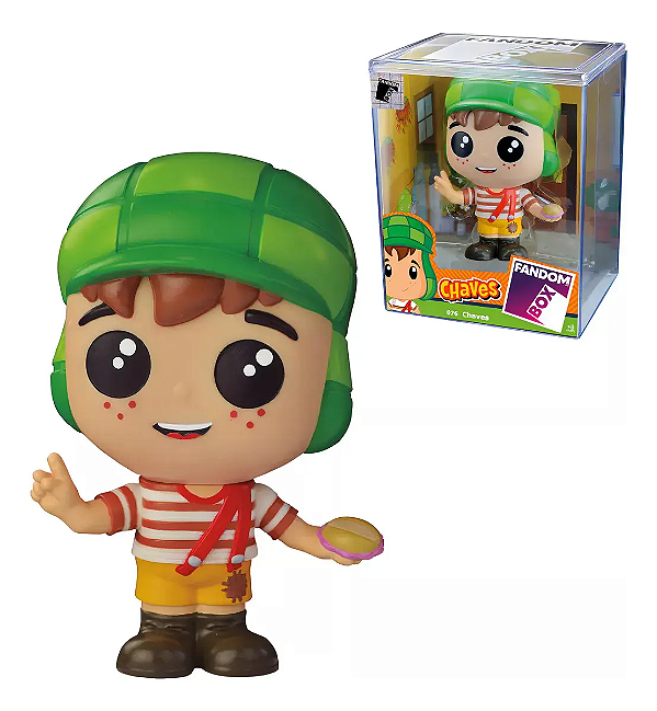 BONECO CHAVES - A TURMA DO CHAVES FANDOM BOX #076 (ORIGINAL) - CAIXA DE ACRILICO