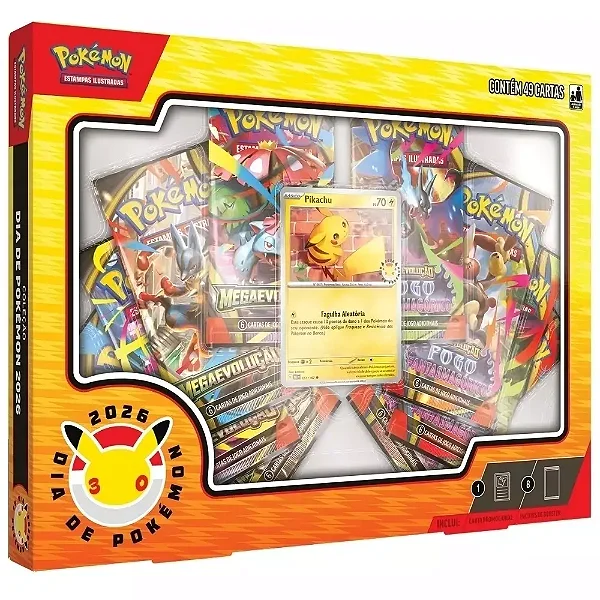 CARTAS POKEMON (BOX) - COLEÇAO DIA DE POKEMON 2026 (ORIGINAL)