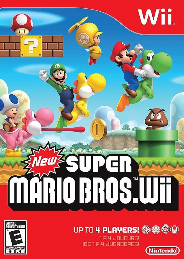 NEW SUPER MARIO BROS. WII - (SEM MANUAL) - NINTENDO WII - SEMINOVO