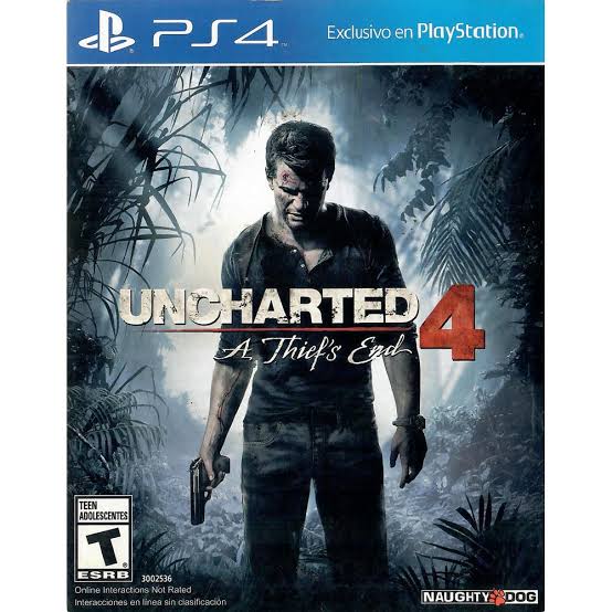 UNCHARTED 4: A THIEF'S END - (CAPA DE PAPEL) - PS4 - SEMINOVO