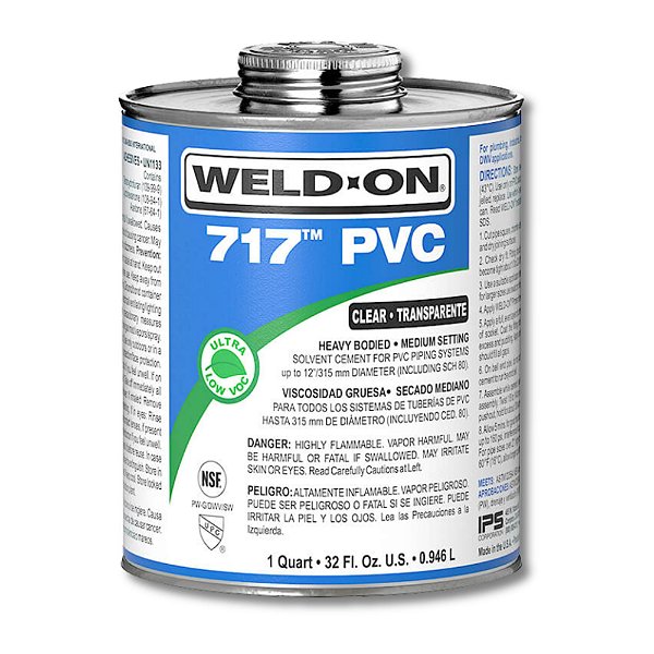 Adesivo Industrial Weld-on 717 Pvc-u - 946 Ml