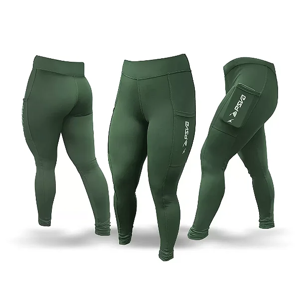 Calça Legging Feminina – Verde Militar