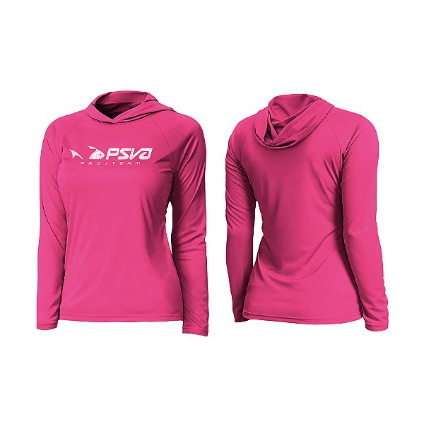 Camisa Baby Look Poliamida Nanotech Com Capuz PSVA Ref 33