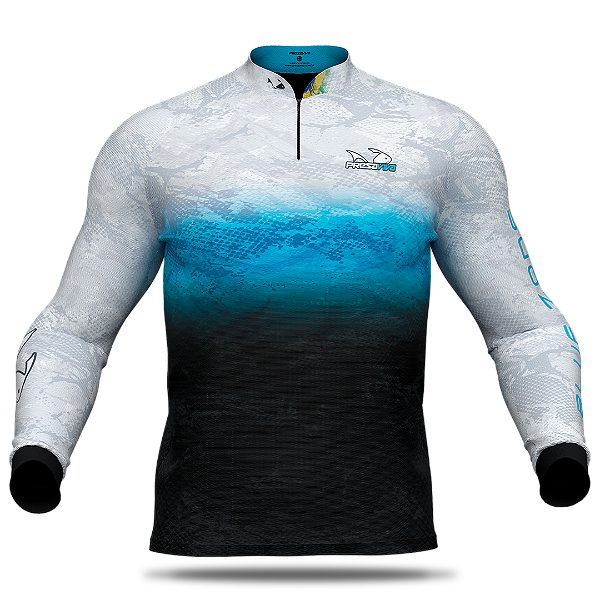 Camisa de Pesca DryFlex Presa Viva Tucunaré Azul 07