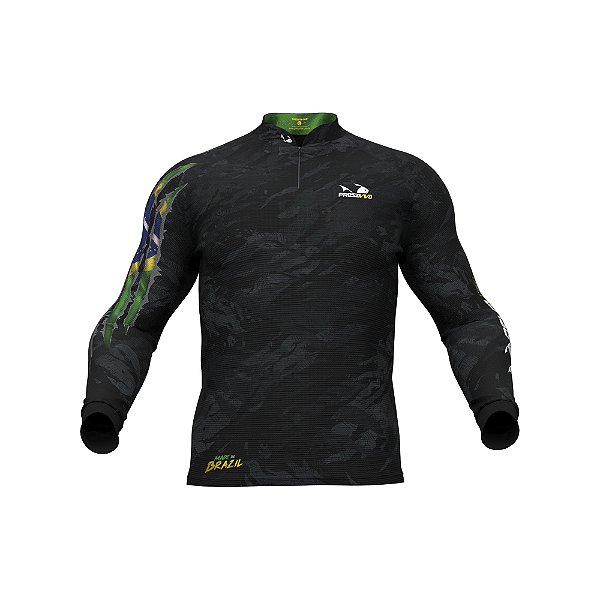 Camisa de Pesca DryFlex Presa Viva Camuflada Brasil
