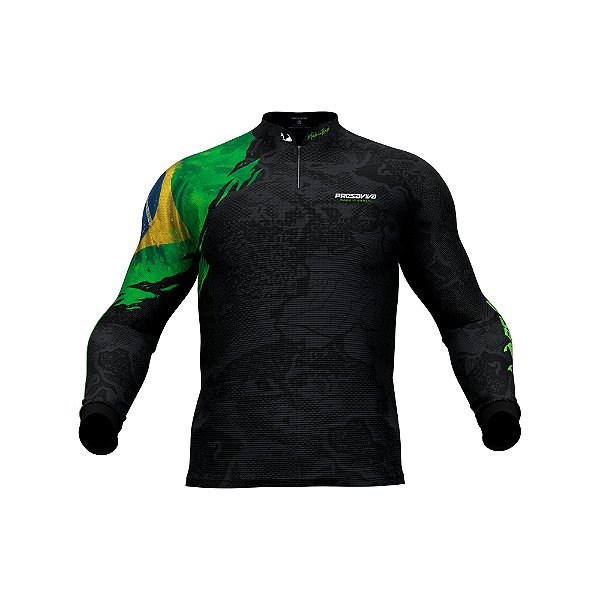 Camisa de Pesca DryFlex Presa Viva Team Brasil PV 04