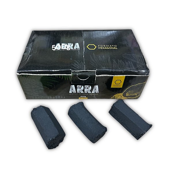 Carvão Coco Arra Jumbo 500g - Sessões de Longa Duração
