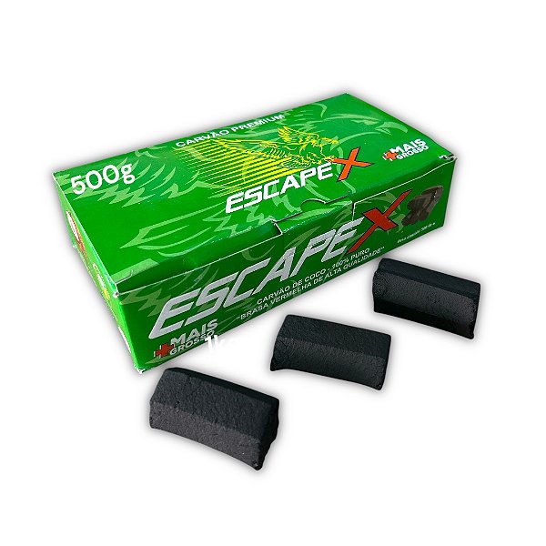 Carvão Coco Escape Jumbo 500g - Durabilidade e Sabor