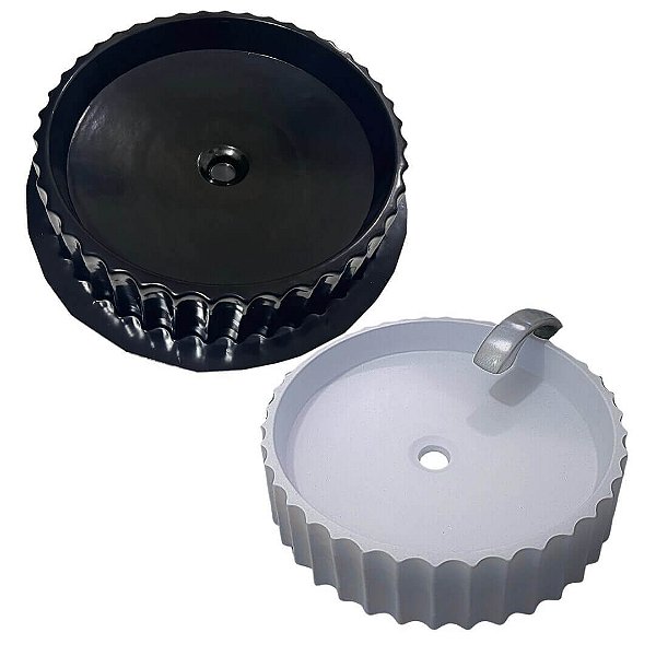 MOLDE PARA CUBA REDONDA DENTADA