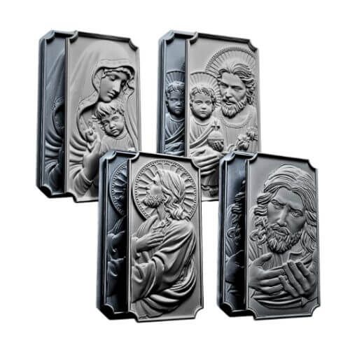 KIT 4 MOLDES QUADROS RELIGIOSOS