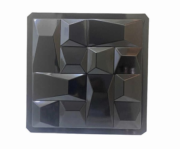 MOLDE CUNHA PRISMA 39x39cm Black Ref. B24