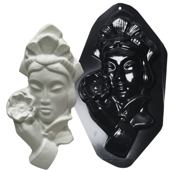 Forma Mascara Gueixa 40x20cm Ref.1237