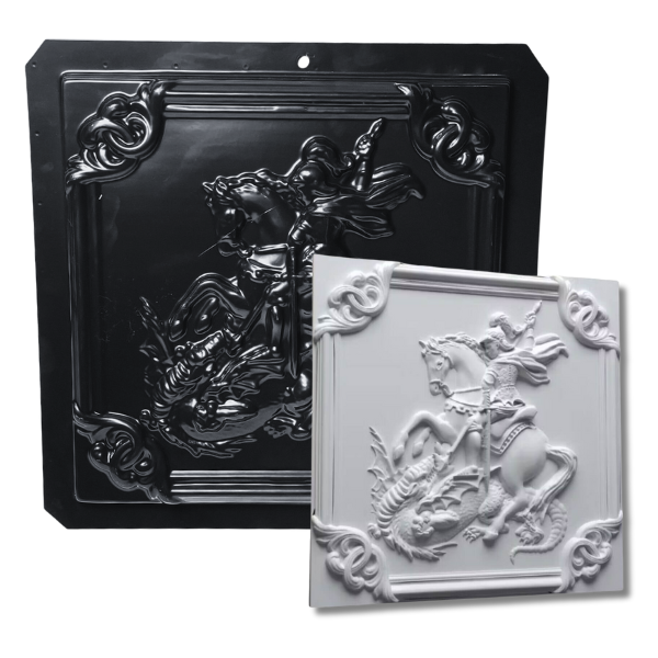 Forma 3d São Jorge 32 x32 cm