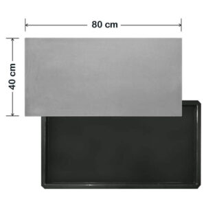 Forma Lisa Retangular - 80 x 40 cm