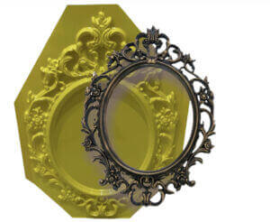 Forma de Espelho Oval