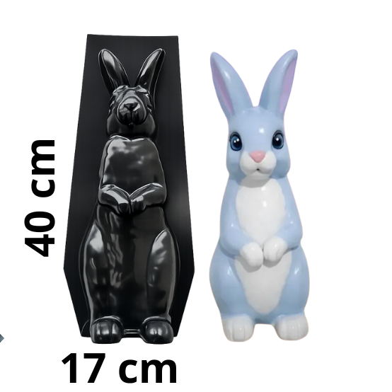 FORMA COELHO GRANDE PARA GESSO E CIMENTO REF 333