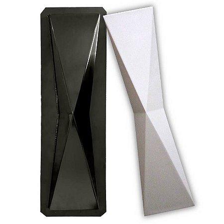 2 Formas em ABS 2mm Modelo ORIGAMI 79X14 cm Cimento/Gesso