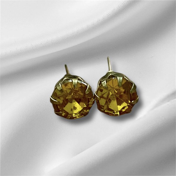 Brinco - Pedra Preciosa Amarela