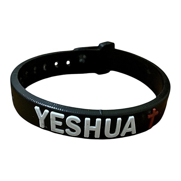 Pulseira Yeshua Ajustável em Silicone – Coleção Nathan Vintage